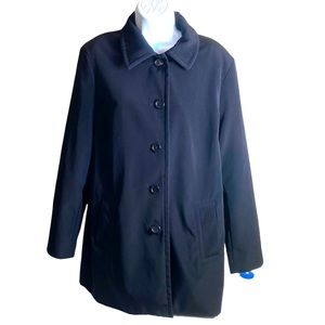 Merona black coat size large